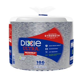 Dixie Ultra 10-1/16-inch Paper Plate, 186-Count