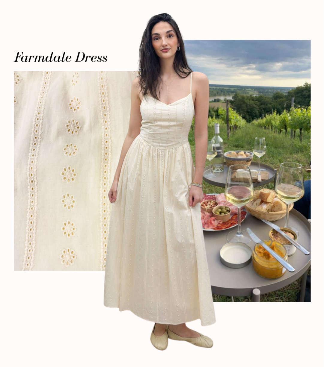 Farmdale Dress Beige