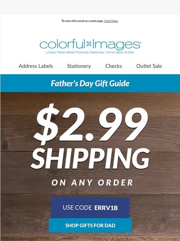 $2.99 shipping on Father's Day gift ideas he'll actually use