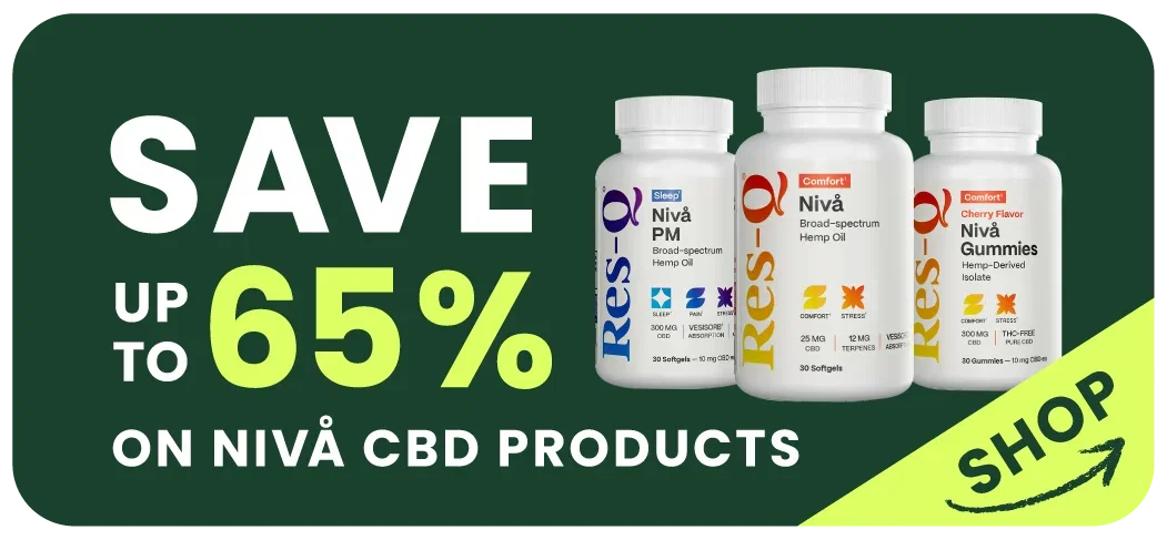 SAVE up to 65% on Nivå CBD Products | SHOP »