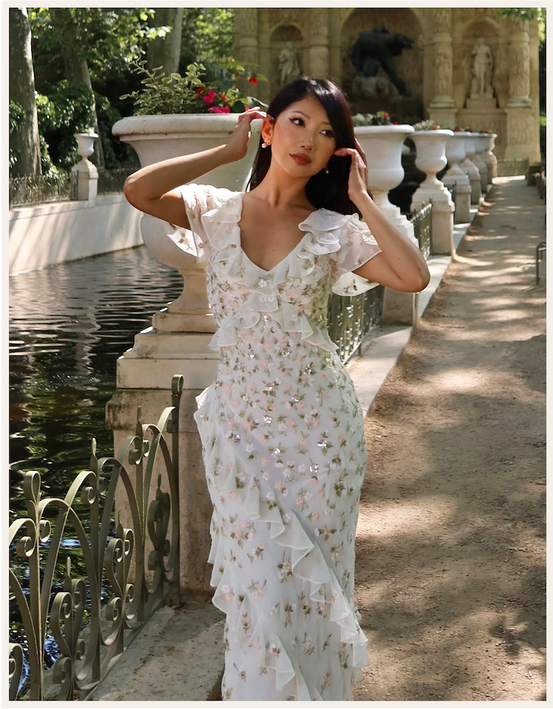 Meadow Ditsy Georgette Gown