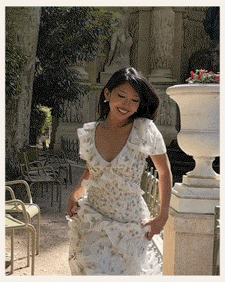 Meadow Ditsy Georgette Gown