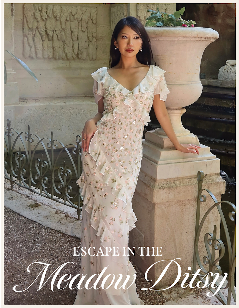 Meadow Ditsy Georgette Gown