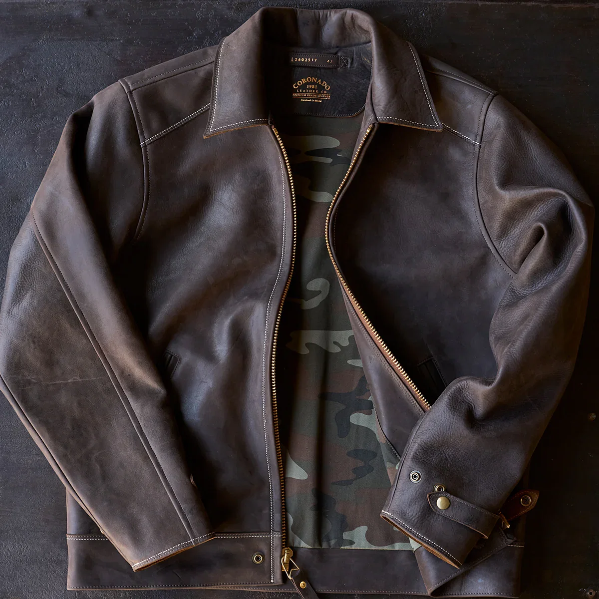 Image of Olive-Tanned Horsehide (Wenge)