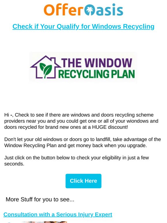Free Windows and Doors Recycling Scheme