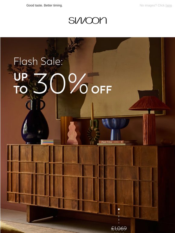 Flash Sale: Up to 30% Off