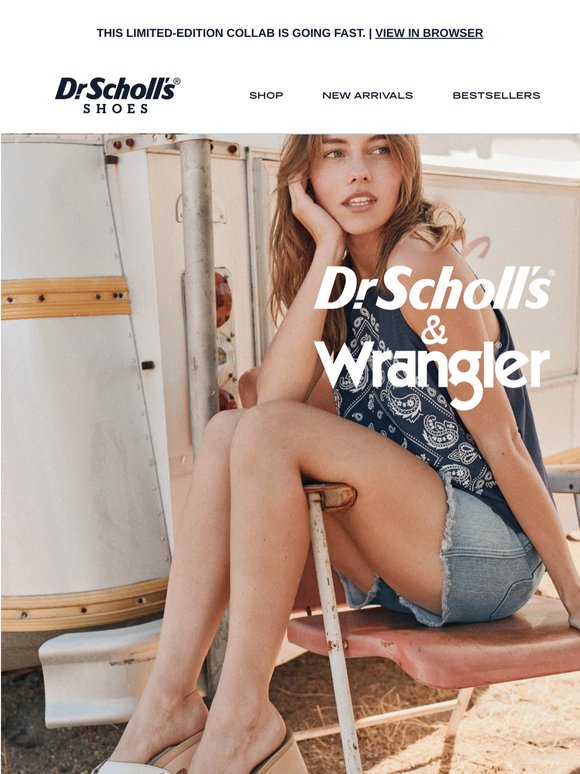 DON’T WAIT: Shop Dr. Scholls x Wrangler NOW
