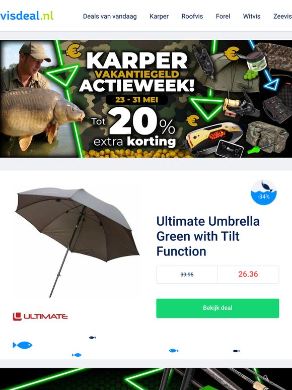 Karper sale tot 20% 🐟
