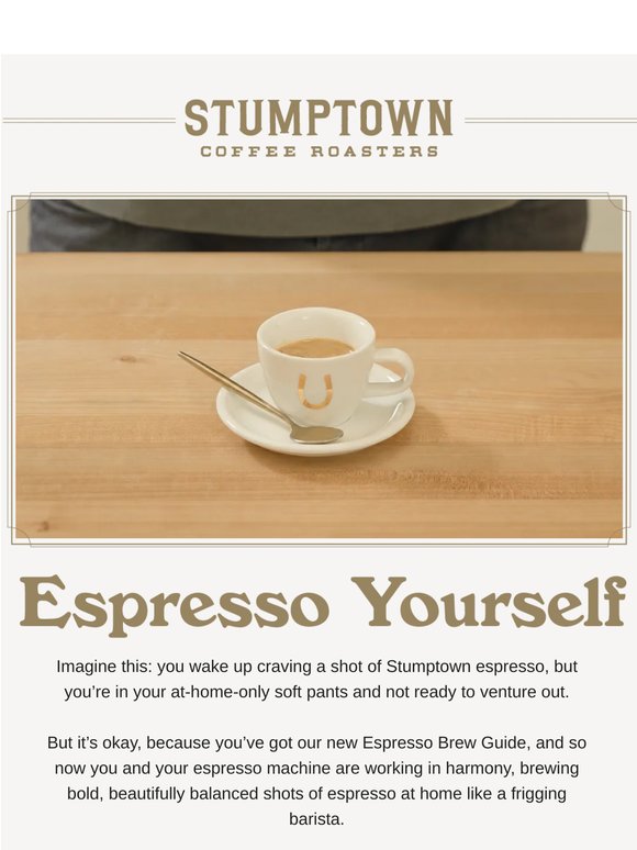 Espresso at home? It’s worth a shot 🤓
