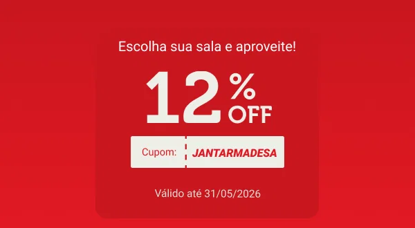12% OFF com Cupom: JANTARMADESA *Válido até 31/05/2026