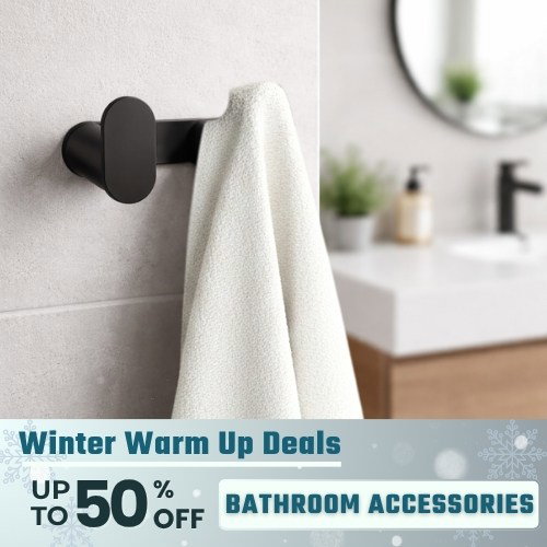up to 50% off bathroom accessories