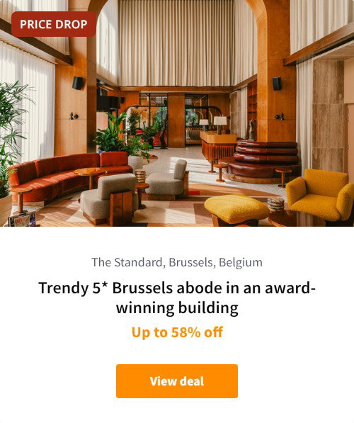 Trendy 5* Brussels abode in an award-winning building