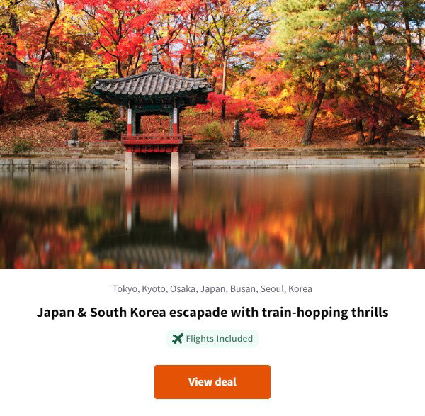 Japan & South Korea escapade with train-hopping thrills