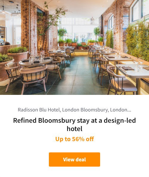 Refined Bloomsbury stay at a design-led hotel