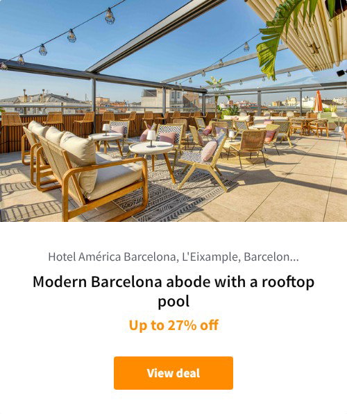 Modern Barcelona abode with a rooftop pool