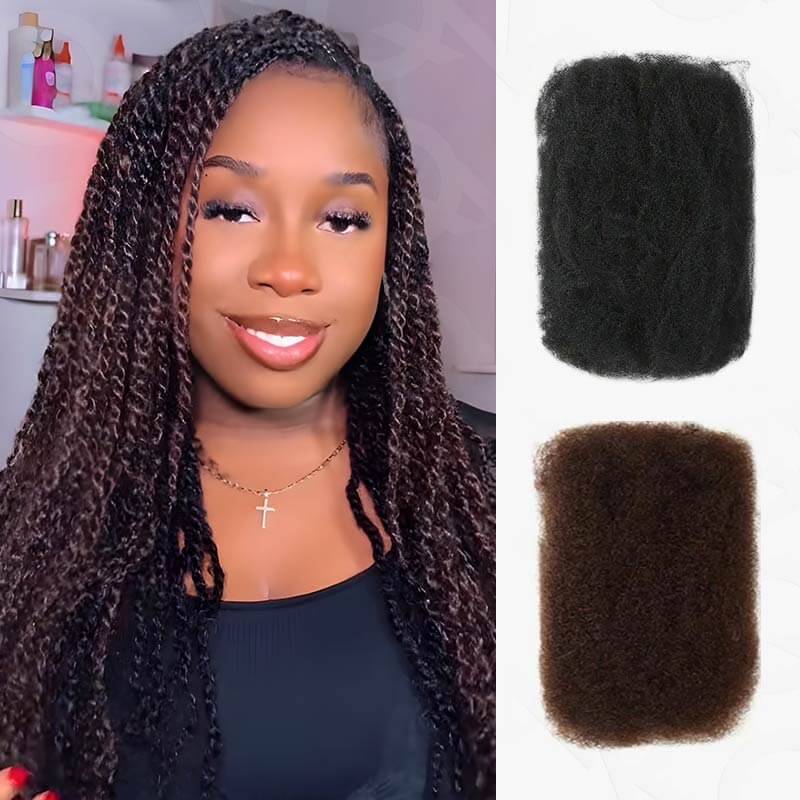 Image of Flash Sale|QVR #1B+#4 Two Colors Afro Kinky Bulk Human Hair