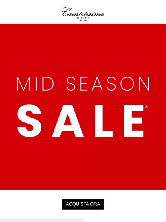 I Mid Season Sale ti aspettano: rinnova il tuo stile