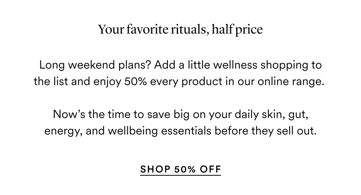 The Beauty Chef: 50% off sitewide