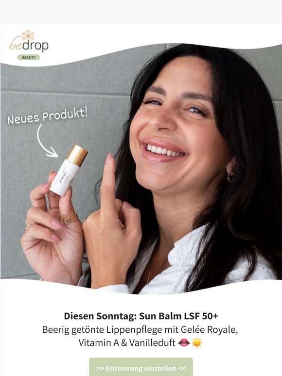 Ab Sonntag: Sun Balm LSF 50 + 🫦☀️