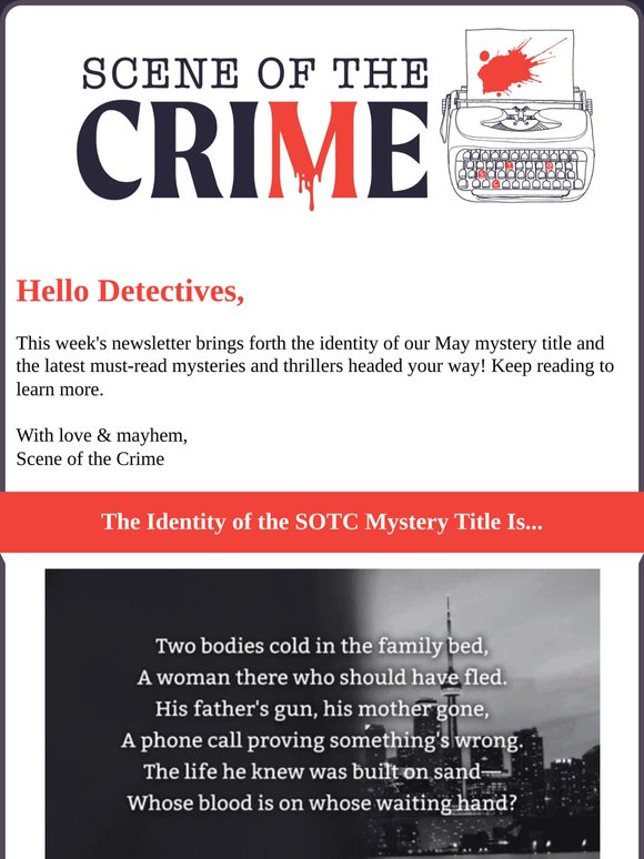 The identity of our May mystery is...