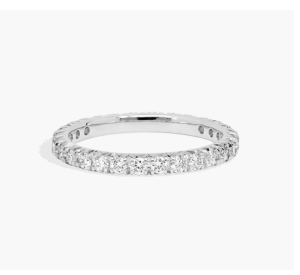 Luna Diamond Eternity Ring In Platinum (1 Ct. tw. - H-I / SI1-SI2)