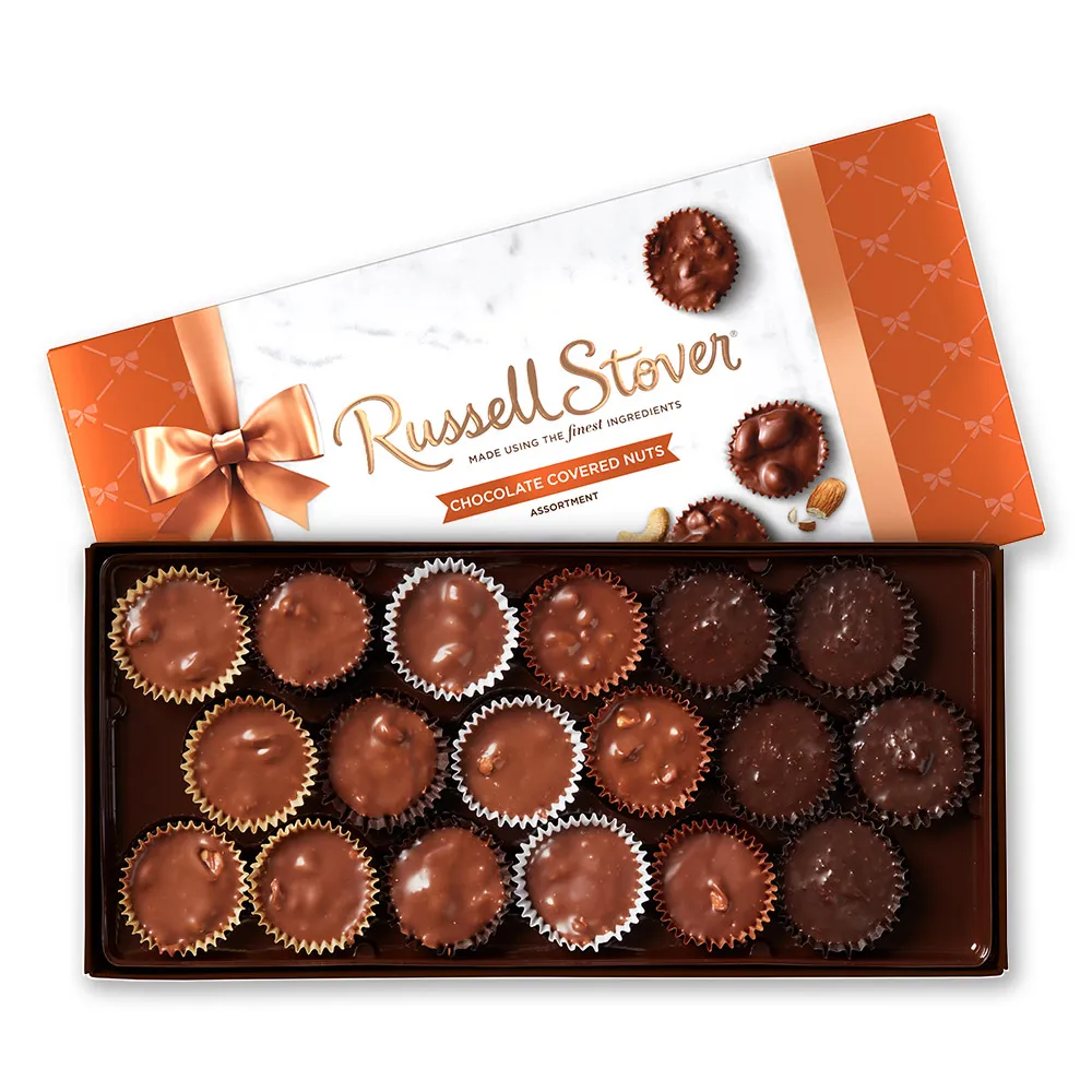 Chocolate Covered Nuts, 9 oz. Box