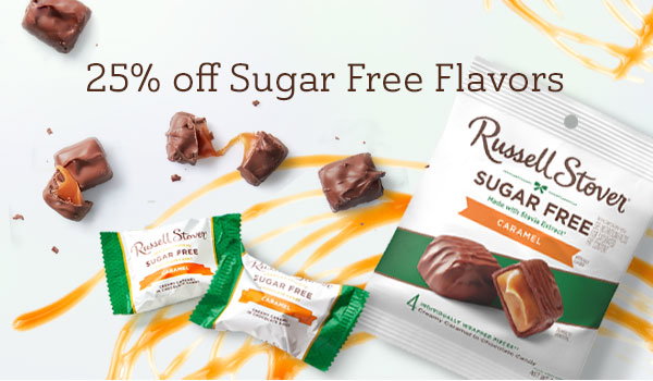 all sugar free chocolates are 25% off