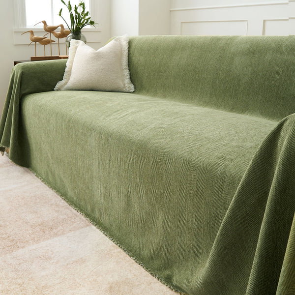 Durable Pet Friendly Herringbone Sofa/Couch Cover - Limited Time Offer
