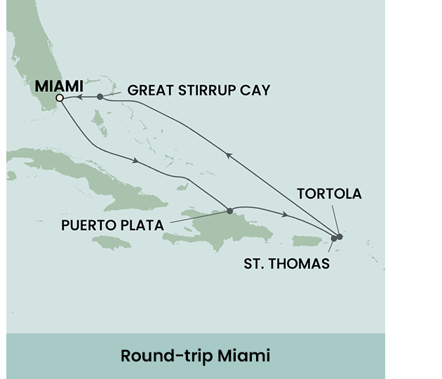 Caribbean: Great Stirrup Cay & Dominican Republic 