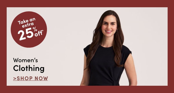 women's clothing, take 25% off