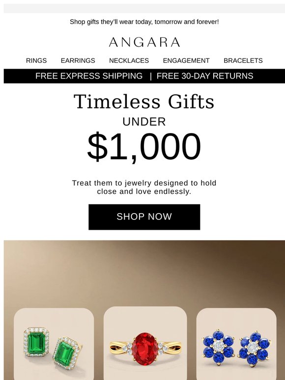 Gift-wrap Timeless Jewelry Under $1,000💖
