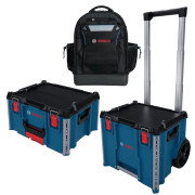 Bosch L-BOXX Contractor 476 Rolling Case, L-BOXX Contractor 322 Case & L-BOXX Contractor Backpack