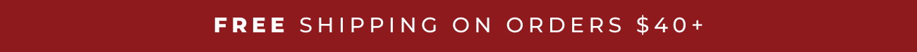 Free Shipping On Orders $40+