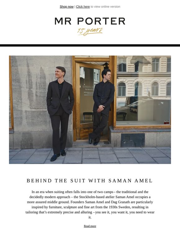 The modern old-fashioned suit
