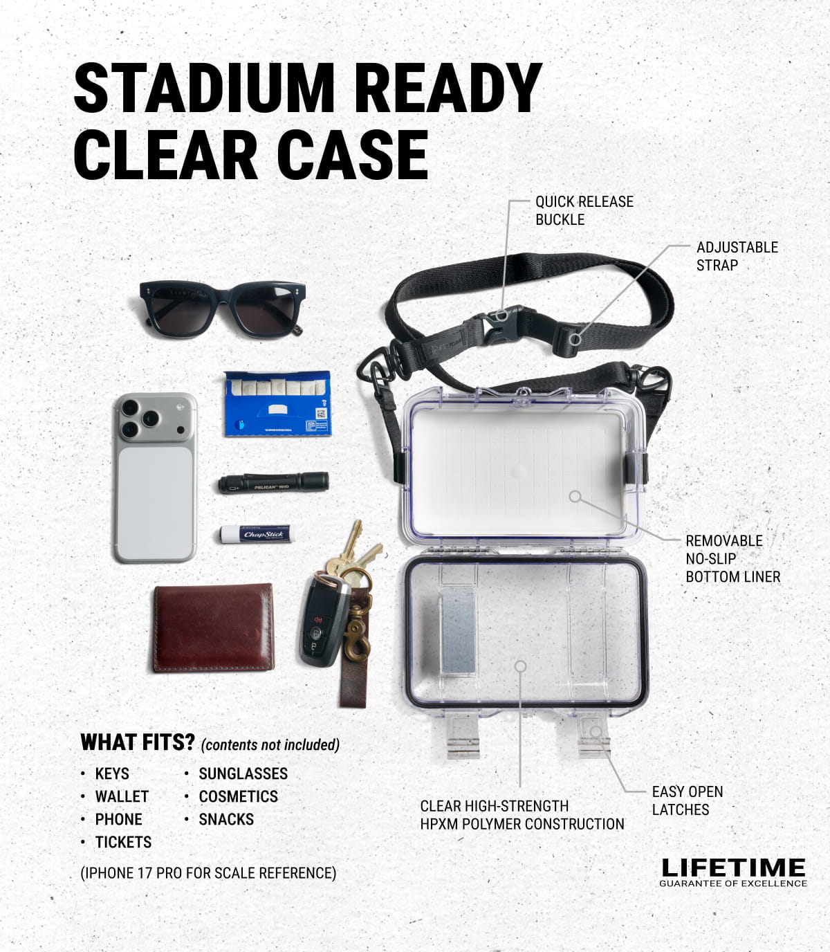 STADIUM READY CLEAR CASE