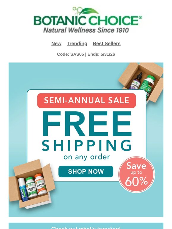 🎉Semi-Annual Sale: Free Shipping + Save up to 60%