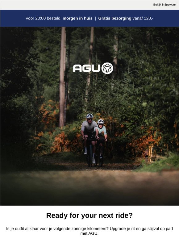 Haal alles uit je volgende rit met de nieuwste items van AGU.