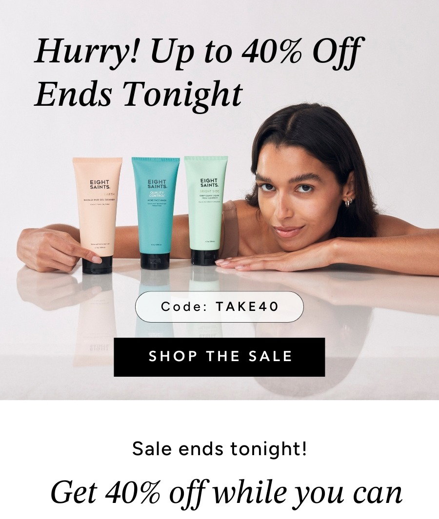 Up to 40% off all products