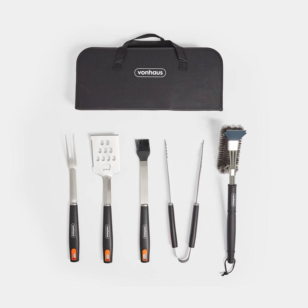 Image of BBQ Tool Set with Nylon Case – 5 Piece