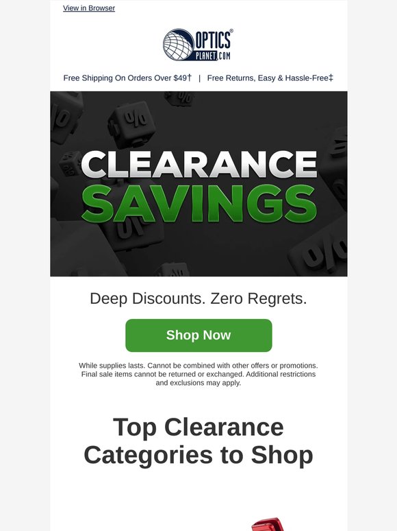 💸 Clearance Mode Activated 💸