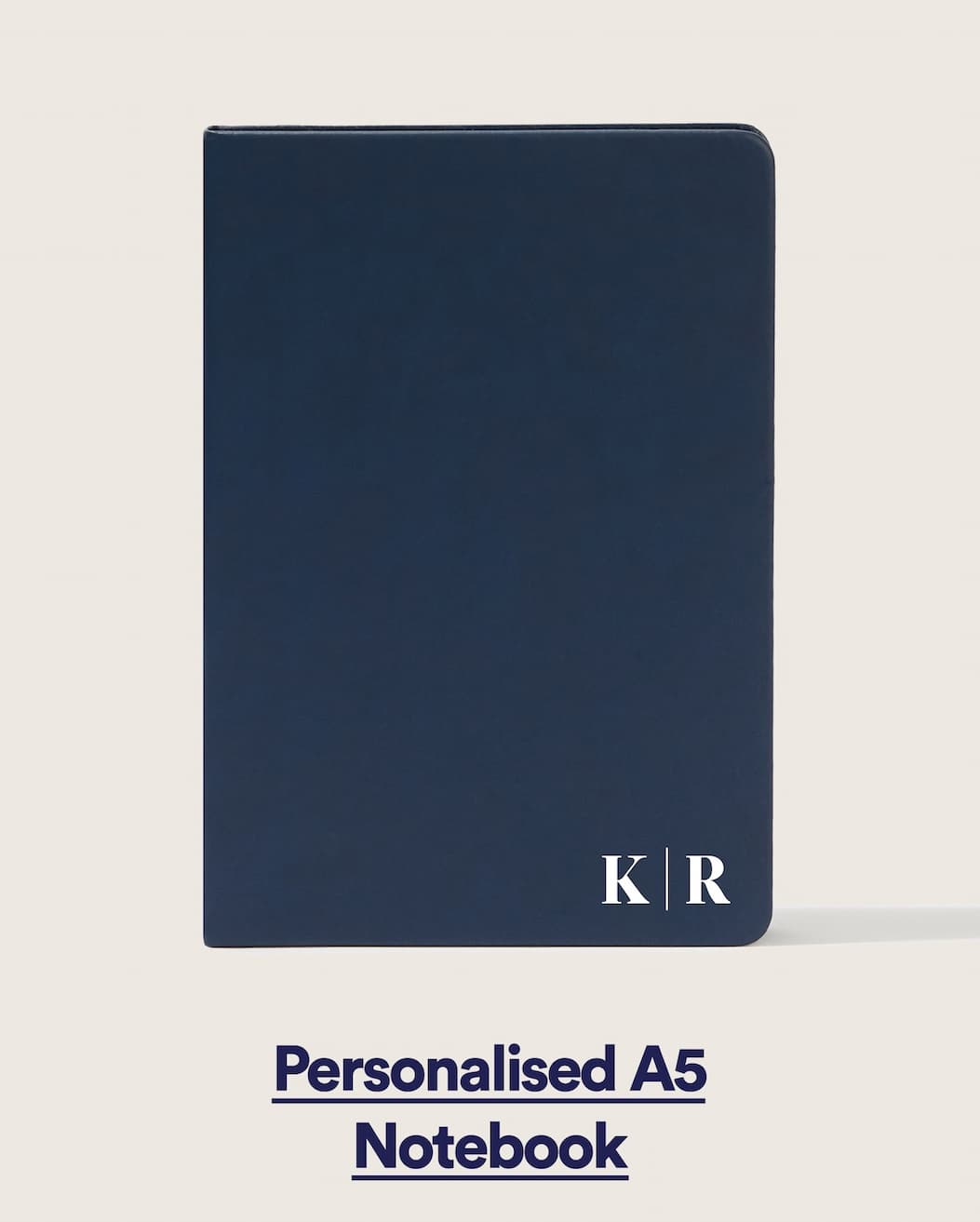 Navy Personalised A5 Notebook