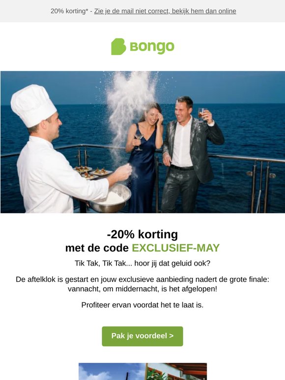 -20% alleen tot middernacht ⏰