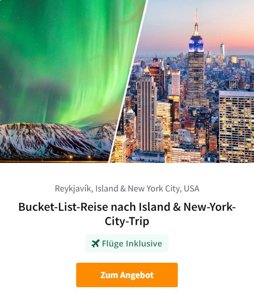 Bucket-List-Reise nach Island &amp; New-York-City-Trip