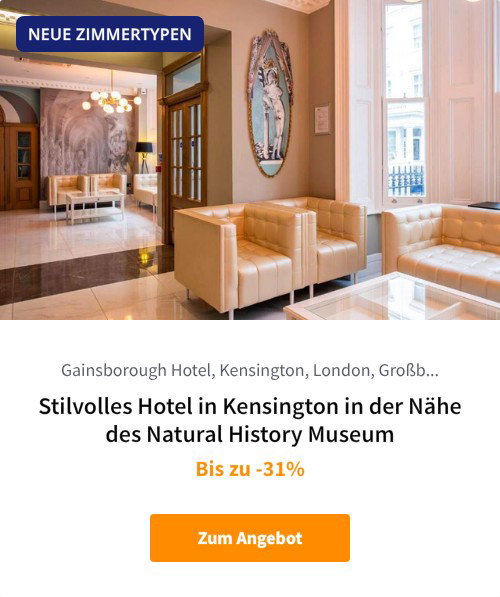 Stilvolles Hotel in Kensington in der Nähe des Natural History Museum