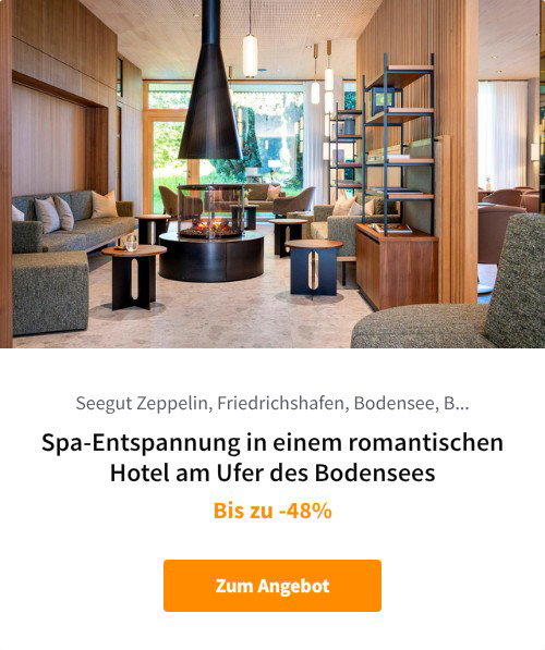 Spa-Entspannung in einem romantischen Hotel am Ufer des Bodensees