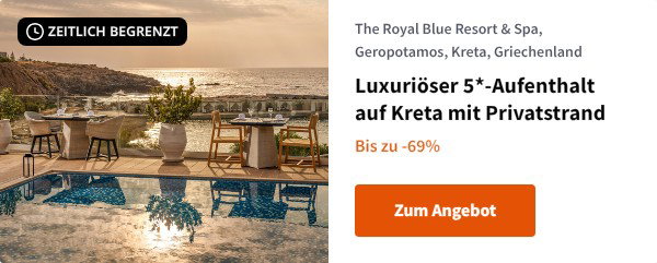 Luxuriöser 5*-Aufenthalt auf Kreta mit Privatstrand