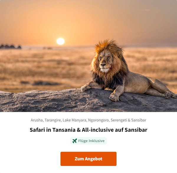 Safari in Tansania & All-inclusive auf Sansibar