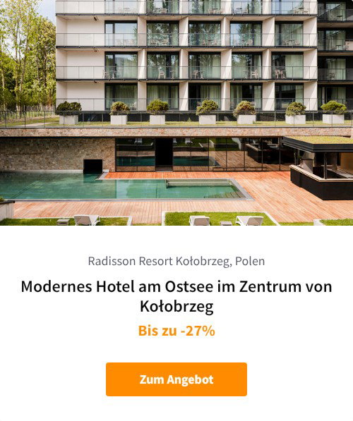 Modernes Hotel am Ostsee im Zentrum von Kołobrzeg