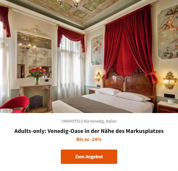 Adults-only: Venedig-Oase in der Nähe des Markusplatzes