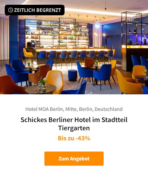 Schickes Berliner Hotel im Stadtteil Tiergarten
